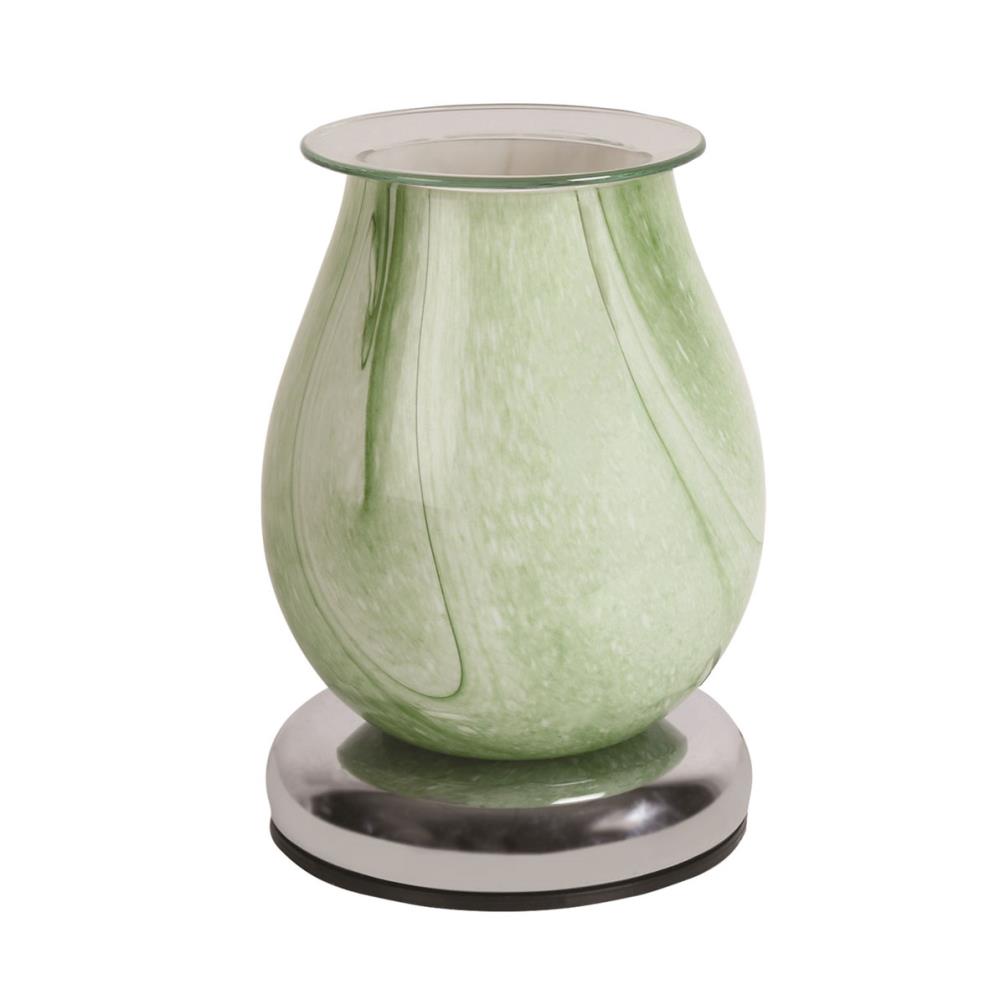 Aroma Green Swirl Oval Touch Electric Wax Melt Warmer £23.84